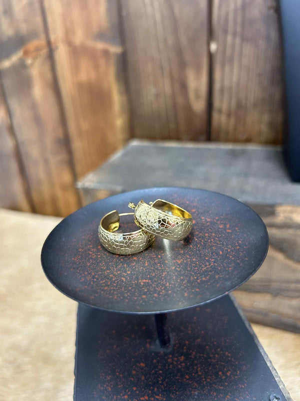 Gold Hoop Earrings-Earrings-LJ Fashion Jewelry-Lucky J Boots & More, Women's, Men's, & Kids Western Store Located in Carthage, MO