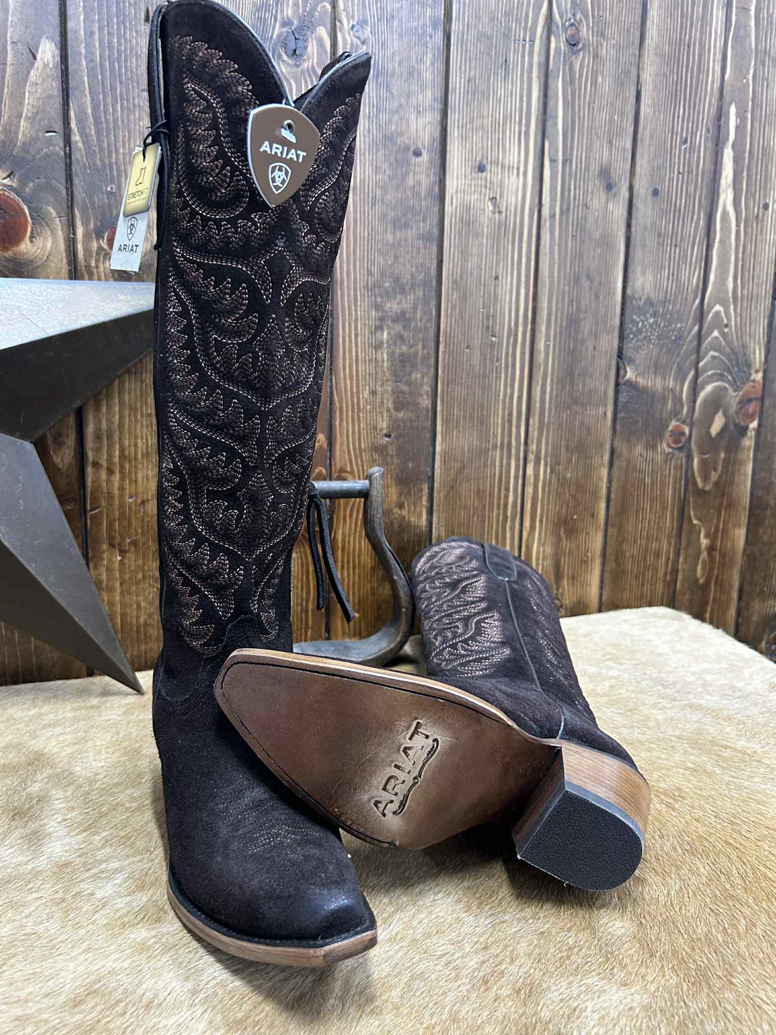 Womens Ariat French Roast Laramie Boot-Women's Boots-Ariat-Lucky J Boots & More, Women's, Men's, & Kids Western Store Located in Carthage, MO