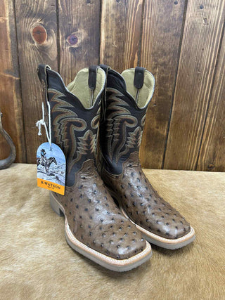 Men's R. Watson Kango Tobacco Full Quill Ostrich Boot-Men's Boots-R. Watson-Lucky J Boots & More, Women's, Men's, & Kids Western Store Located in Carthage, MO