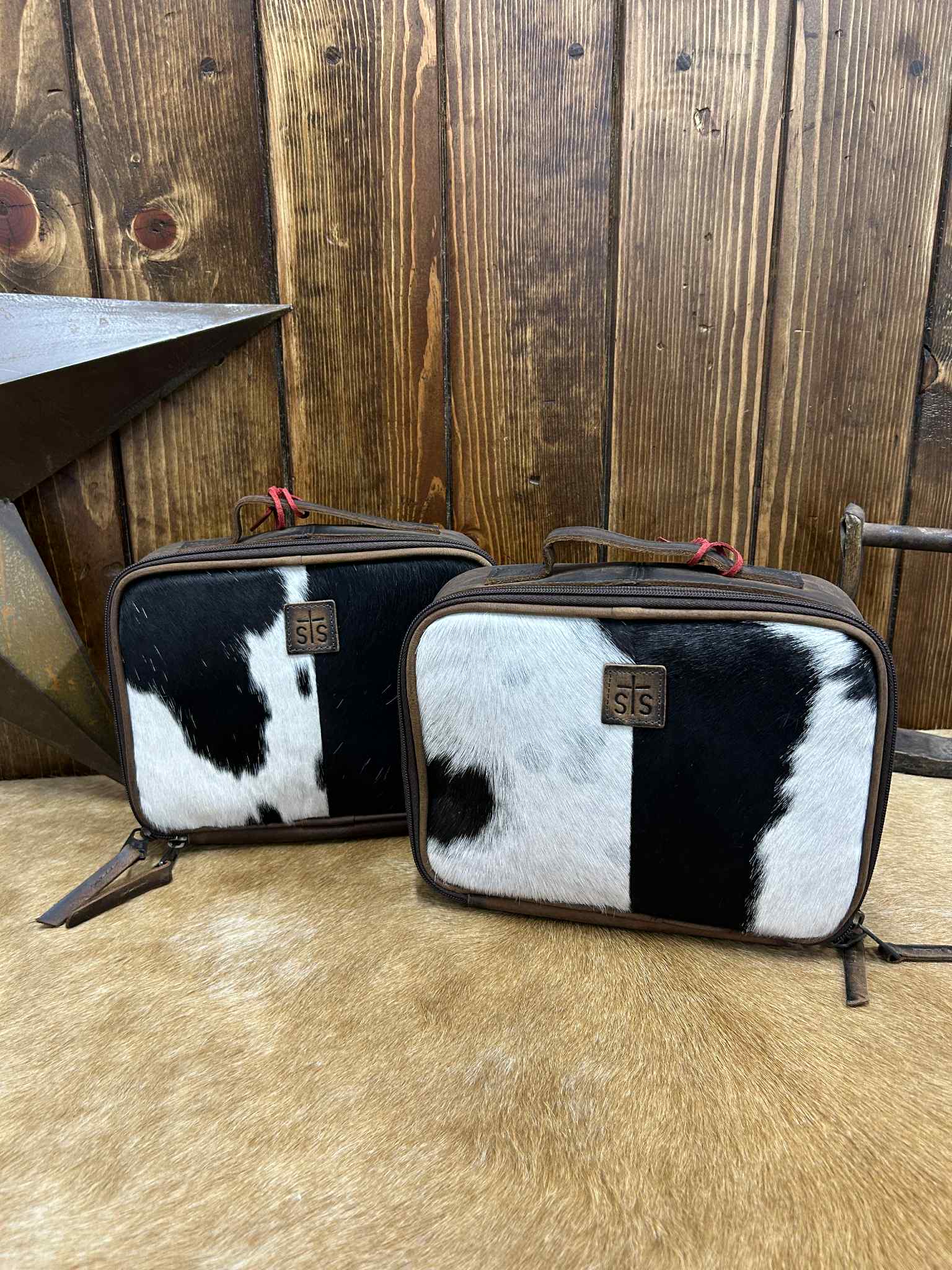 STS Cowhide Yukon Makeup Organizer-Organizer Bag-Carrol STS Ranchwear-Lucky J Boots & More, Women's, Men's, & Kids Western Store Located in Carthage, MO