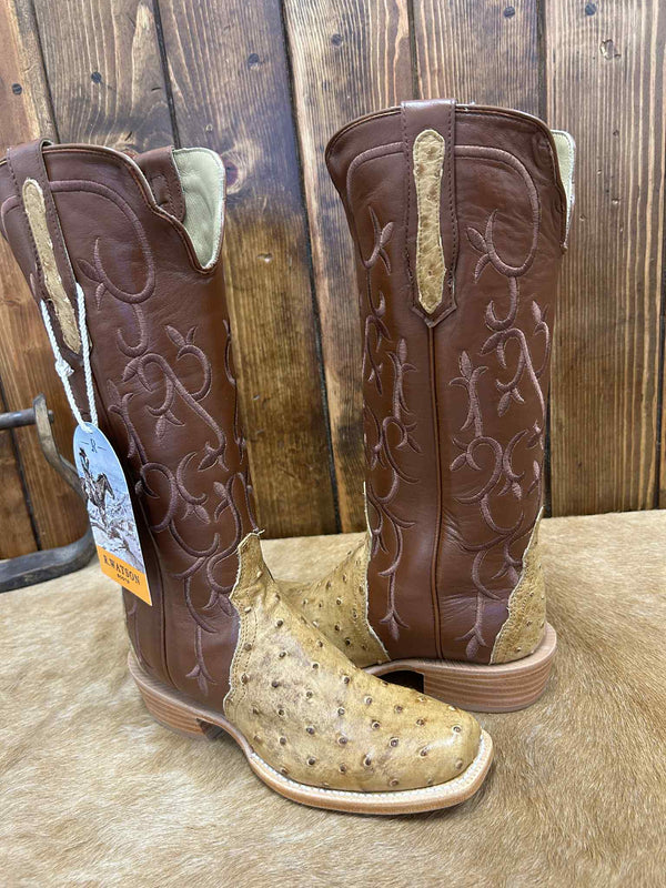 Women's R. Watson Kango Tobacco Full Quill Boot-Women's Boots-R. Watson-Lucky J Boots & More, Women's, Men's, & Kids Western Store Located in Carthage, MO