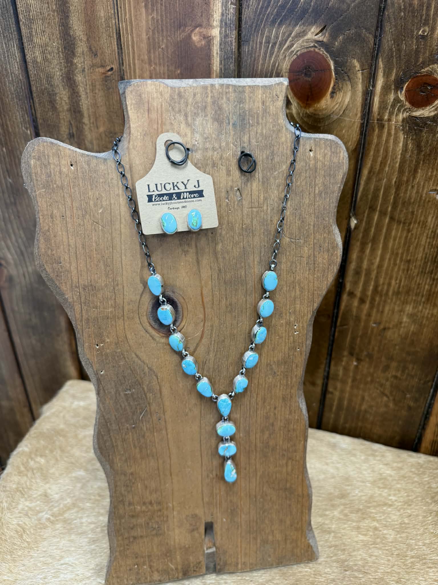 Lily Necklace Set-Necklaces-LJ Turquoise-Lucky J Boots & More, Women's, Men's, & Kids Western Store Located in Carthage, MO