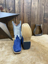 Kid's Macie Bean Blue Suede Boot-Kids Boots-Macie Bean-Lucky J Boots & More, Women's, Men's, & Kids Western Store Located in Carthage, MO