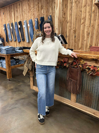 Flying Monkey Andrea High Rise Slim Wide Jean-Women's Denim-Flying Monkey-Lucky J Boots & More, Women's, Men's, & Kids Western Store Located in Carthage, MO