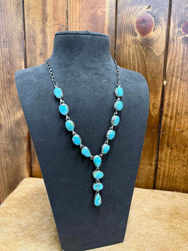 Lily Necklace Set-Necklaces-LJ Turquoise-Lucky J Boots & More, Women's, Men's, & Kids Western Store Located in Carthage, MO