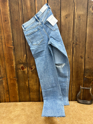 Women's Flying Monkey Lucia High Rise Slim Wide Leg Jean-Women's Denim-Flying Monkey-Lucky J Boots & More, Women's, Men's, & Kids Western Store Located in Carthage, MO