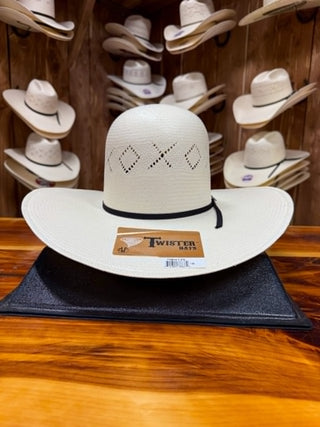 Twister 20X Open Crown 4 1/2" Straw Hat