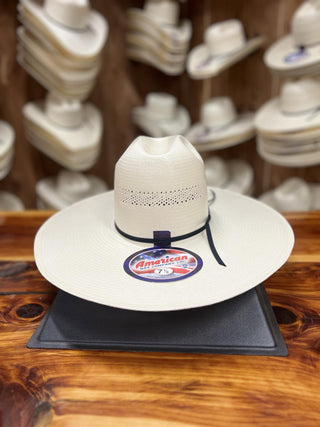 American 7104 S-MINN Straw Hat 5" Brim FZ-Straw Cowboy Hats-American Hat Co.-Lucky J Boots & More, Women's, Men's, & Kids Western Store Located in Carthage, MO