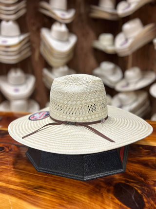 American 845 S-MINN Straw Hat 5" Brim FZ-Straw Cowboy Hats-American Hat Co.-Lucky J Boots & More, Women's, Men's, & Kids Western Store Located in Carthage, MO