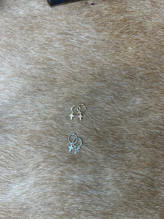 Anne Cross Earrings-Earrings-Mauve Jewelry Co.-Lucky J Boots & More, Women's, Men's, & Kids Western Store Located in Carthage, MO