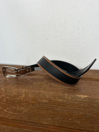Ariat Brown Floral Tooled and Black Belt-Belts-M & F Western Products-Lucky J Boots & More, Women's, Men's, & Kids Western Store Located in Carthage, MO