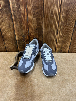 Ariat Men's Ranch Runner Light Grey/Charcoal Suede Shoes-Men's Casual Shoes-Ariat-Lucky J Boots & More, Women's, Men's, & Kids Western Store Located in Carthage, MO
