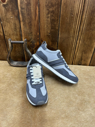 Ariat Men's Ranch Runner Light Grey/Charcoal Suede Shoes-Men's Casual Shoes-Ariat-Lucky J Boots & More, Women's, Men's, & Kids Western Store Located in Carthage, MO