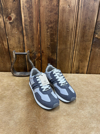 Ariat Men's Ranch Runner Light Grey/Charcoal Suede Shoes-Men's Casual Shoes-Ariat-Lucky J Boots & More, Women's, Men's, & Kids Western Store Located in Carthage, MO