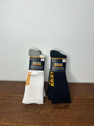 Ariat Work Premium Ring Spun Cotton Socks 2294-Socks-Nester Hosiery, LLC-Lucky J Boots & More, Women's, Men's, & Kids Western Store Located in Carthage, MO