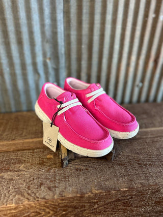 Ariat Youth Hottest Pink Hilos *FINAL SALE*-Kids Casual Shoes-Ariat-Lucky J Boots & More, Women's, Men's, & Kids Western Store Located in Carthage, MO
