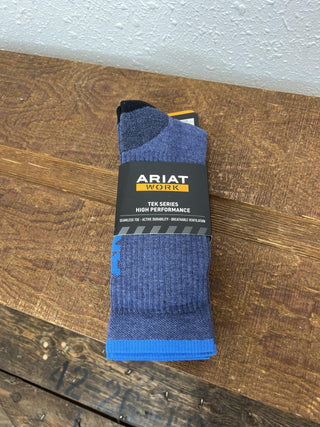 AriatTek High Performance Crew Women's Socks 2909-Socks-Nester Hosiery, LLC-Lucky J Boots & More, Women's, Men's, & Kids Western Store Located in Carthage, MO