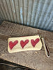 Tan w/ Red Hearts