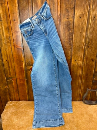 Ariat Vilma jeans, high rise wide leg jeans, women's ultrastretch denim, sculpting jeans, dark wash wide leg, Ariat Revel collection, buttery soft denim, comfortable high waisted jeans