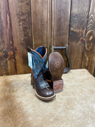 Kid's Roper Brown Clint Boot-Kids Boots-Karman-Lucky J Boots & More, Women's, Men's, & Kids Western Store Located in Carthage, MO