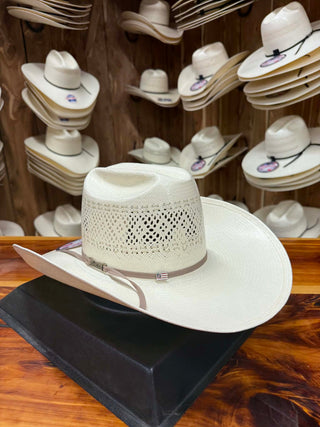 American JC4200 S-117 Straw Hat 4.25" Brim JBZ-Straw Cowboy Hats-American Hat Co.-Lucky J Boots & More, Women's, Men's, & Kids Western Store Located in Carthage, MO