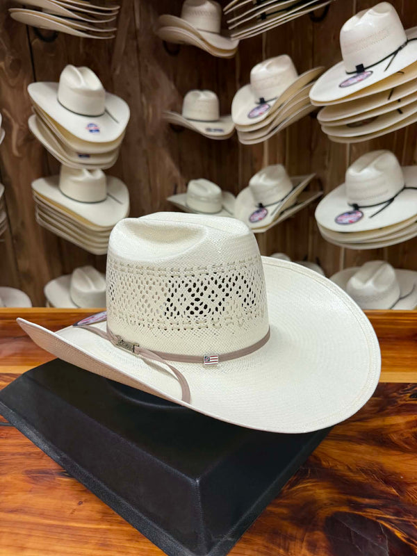 American JC4200 S-117 Straw Hat 4.25" Brim JBZ-Straw Cowboy Hats-American Hat Co.-Lucky J Boots & More, Women's, Men's, & Kids Western Store Located in Carthage, MO