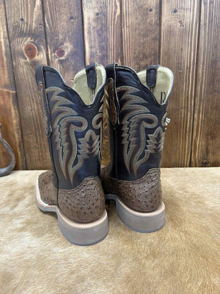 Men's R. Watson Kango Tobacco Full Quill Ostrich Boot-Men's Boots-R. Watson-Lucky J Boots & More, Women's, Men's, & Kids Western Store Located in Carthage, MO