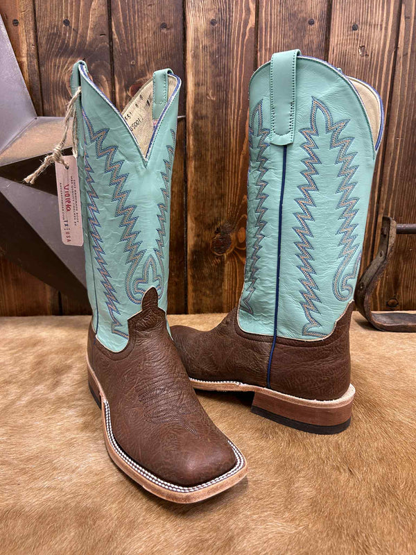 Women's Anderson Bean Chocolate Shrunken Shoulder Boot-Women's Boots-Anderson Bean-Lucky J Boots & More, Women's, Men's, & Kids Western Store Located in Carthage, MO