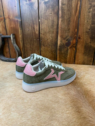 Women's Shu Shop Olive Suede Peaches Shoe