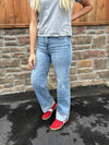 Hidden Gracyn High Rise Straight Leg Cuff Jean-Women's Denim-HIDDEN-Lucky J Boots & More, Women's, Men's, & Kids Western Store Located in Carthage, MO