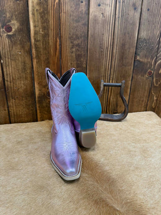 Lil Lane Girls Lavender Metallic Smokeshow Boot-Kids Boots-Lane Boots-Lucky J Boots & More, Women's, Men's, & Kids Western Store Located in Carthage, MO