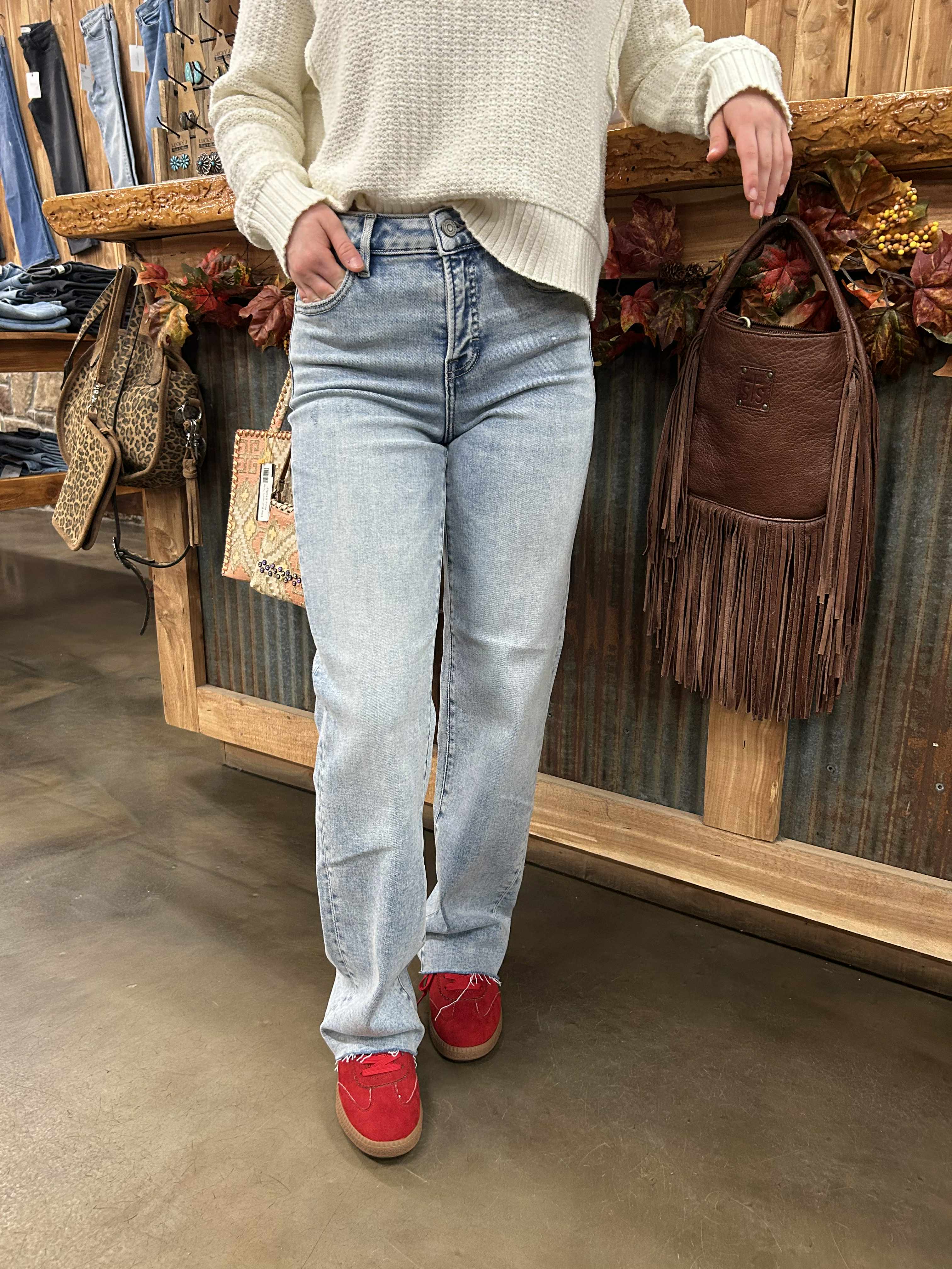 Hidden Macy Classic Fit Straight Leg Jean-Women's Denim-HIDDEN-Lucky J Boots & More, Women's, Men's, & Kids Western Store Located in Carthage, MO