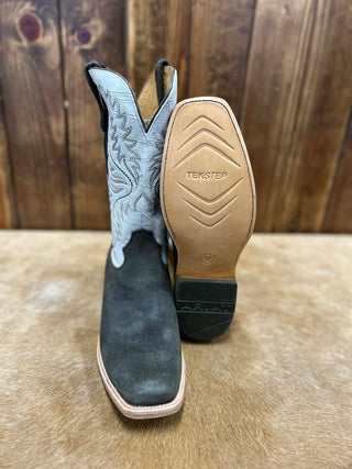 Men's Ariat Futurity Deal Midnight Olive Suede Boot-Men's Boots-Ariat-Lucky J Boots & More, Women's, Men's, & Kids Western Store Located in Carthage, MO