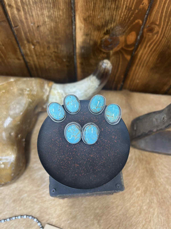 Kylee Earrings-Earrings-LJ Turquoise-Lucky J Boots & More, Women's, Men's, & Kids Western Store Located in Carthage, MO