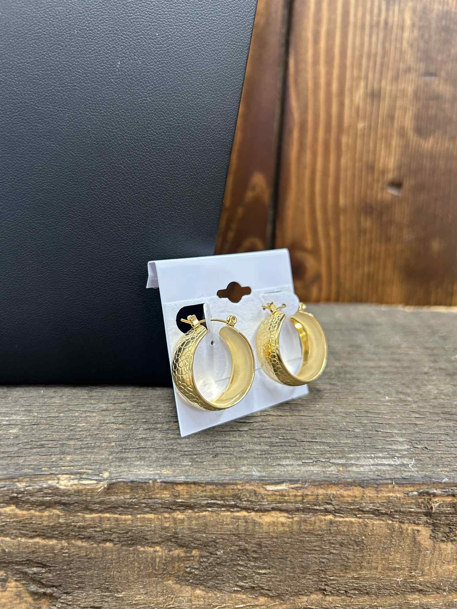 Gold Hoop Earrings-Earrings-LJ Fashion Jewelry-Lucky J Boots & More, Women's, Men's, & Kids Western Store Located in Carthage, MO