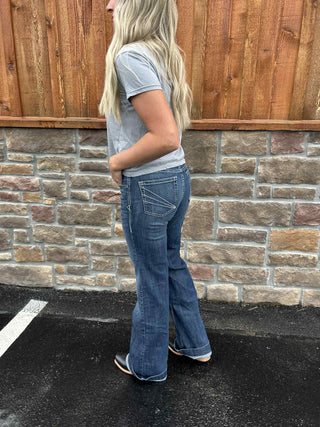 Ariat Womens Perfect Rise Aisha Trouser-Women's Denim-Ariat-Lucky J Boots & More, Women's, Men's, & Kids Western Store Located in Carthage, MO