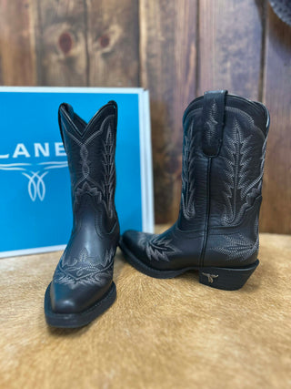 Lil Lane Girls Lexington in Jet Black Boot-Kids Boots-Lane Boots-Lucky J Boots & More, Women's, Men's, & Kids Western Store Located in Carthage, MO