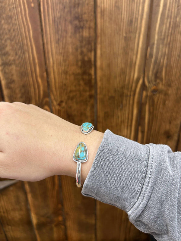 Ember Cuff-Bracelets-LJ Turquoise-Lucky J Boots & More, Women's, Men's, & Kids Western Store Located in Carthage, MO