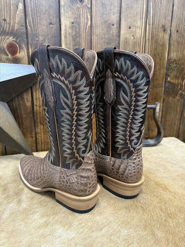 Men's Ariat Futurity Finalist Natual Caiman Boot-Men's Boots-Ariat-Lucky J Boots & More, Women's, Men's, & Kids Western Store Located in Carthage, MO