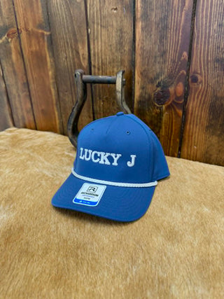 Lucky J caps, Richardson 258 hat, rope cap, Western headwear, performance snapback, Lucky J embroidery, stylish rope hats, premium trucker cap