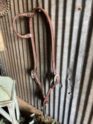 Berlin Leather Single Ear Headstalls-Headstall-Berlin Leather-Lucky J Boots & More, Women's, Men's, & Kids Western Store Located in Carthage, MO