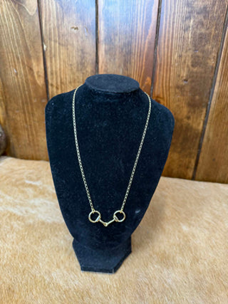 Brass Horsebit Necklace