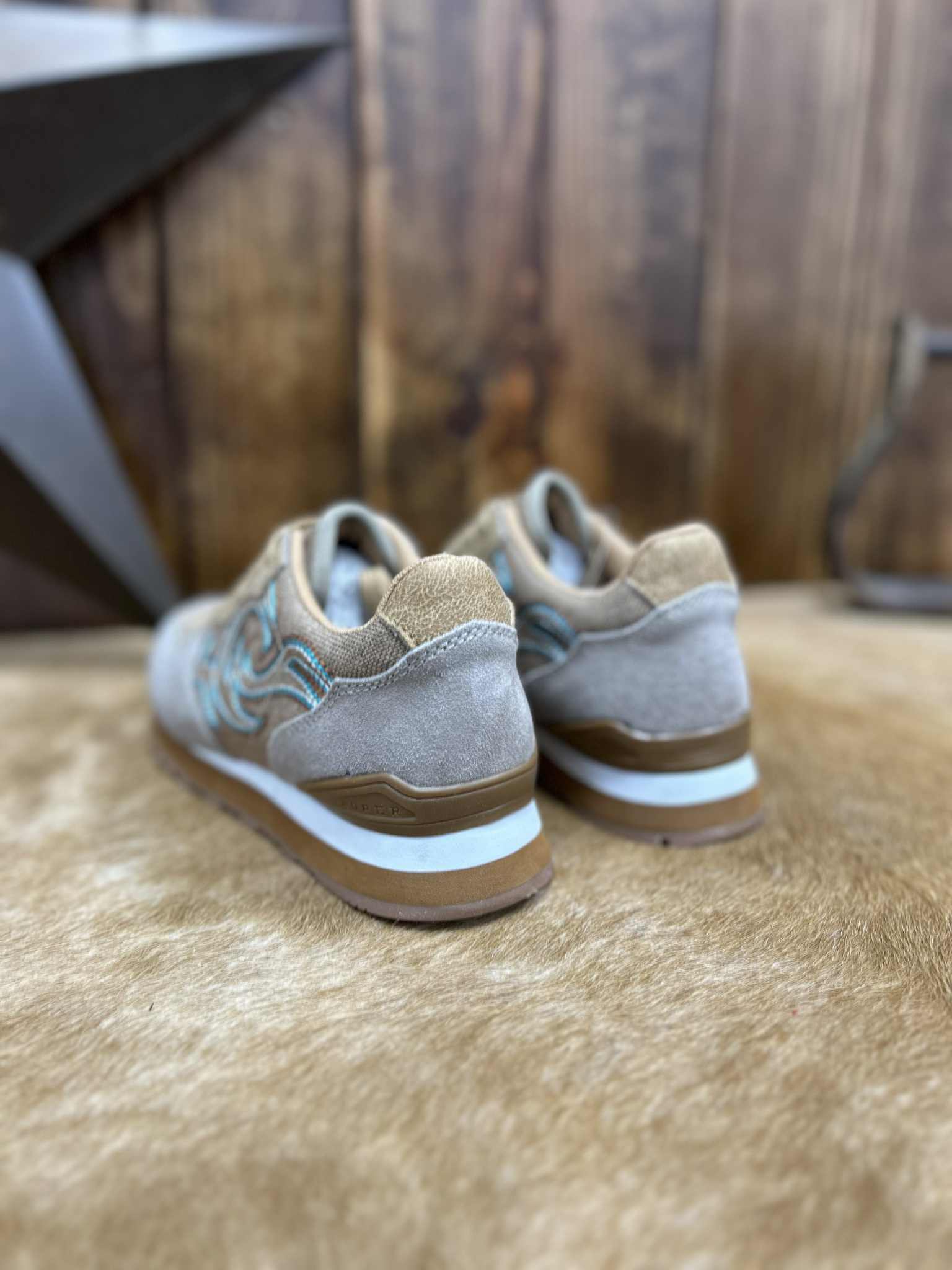 Women's Roper Tan Giddy Up Shoes-Women's Casual Shoes-Karman-Lucky J Boots & More, Women's, Men's, & Kids Western Store Located in Carthage, MO