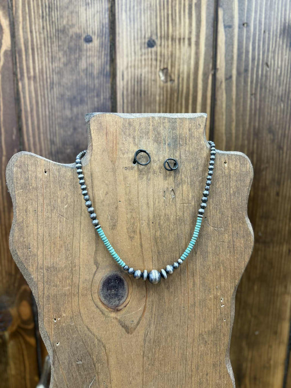 Joelle Necklace-Necklaces-LJ Turquoise-Lucky J Boots & More, Women's, Men's, & Kids Western Store Located in Carthage, MO