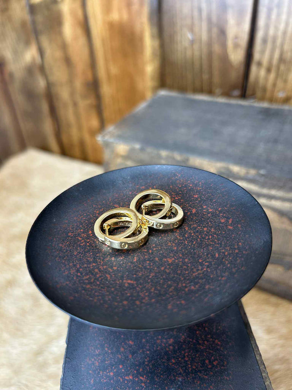 Chunky Hoop Earrings-Earrings-LJ Fashion Jewelry-Lucky J Boots & More, Women's, Men's, & Kids Western Store Located in Carthage, MO