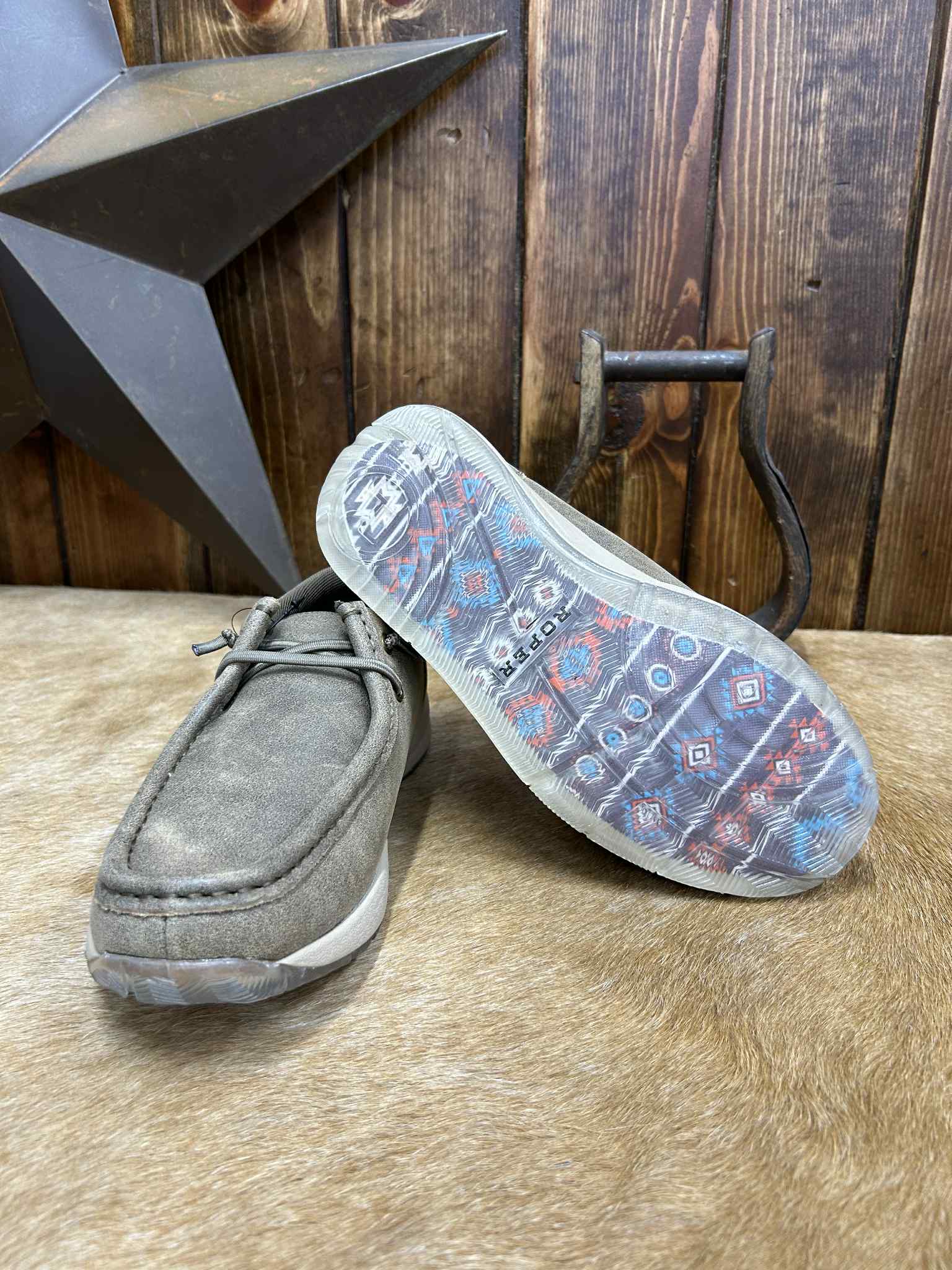 Women's Roper Brown Clearcut Shoes-Women's Casual Shoes-Karman-Lucky J Boots & More, Women's, Men's, & Kids Western Store Located in Carthage, MO