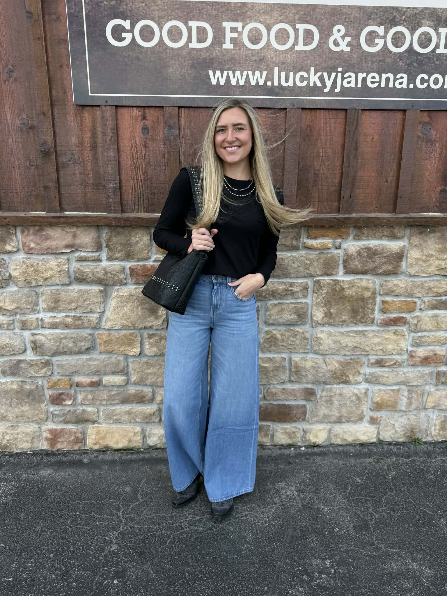 Women's Ariat Ultra High Rise Calamity Comfort Wide Jean-Women's Denim-Ariat-Lucky J Boots & More, Women's, Men's, & Kids Western Store Located in Carthage, MO