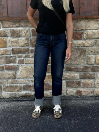 Kimes Dark Wash Brooks Jeans-Women's Denim-Kimes Ranch-Lucky J Boots & More, Women's, Men's, & Kids Western Store Located in Carthage, MO