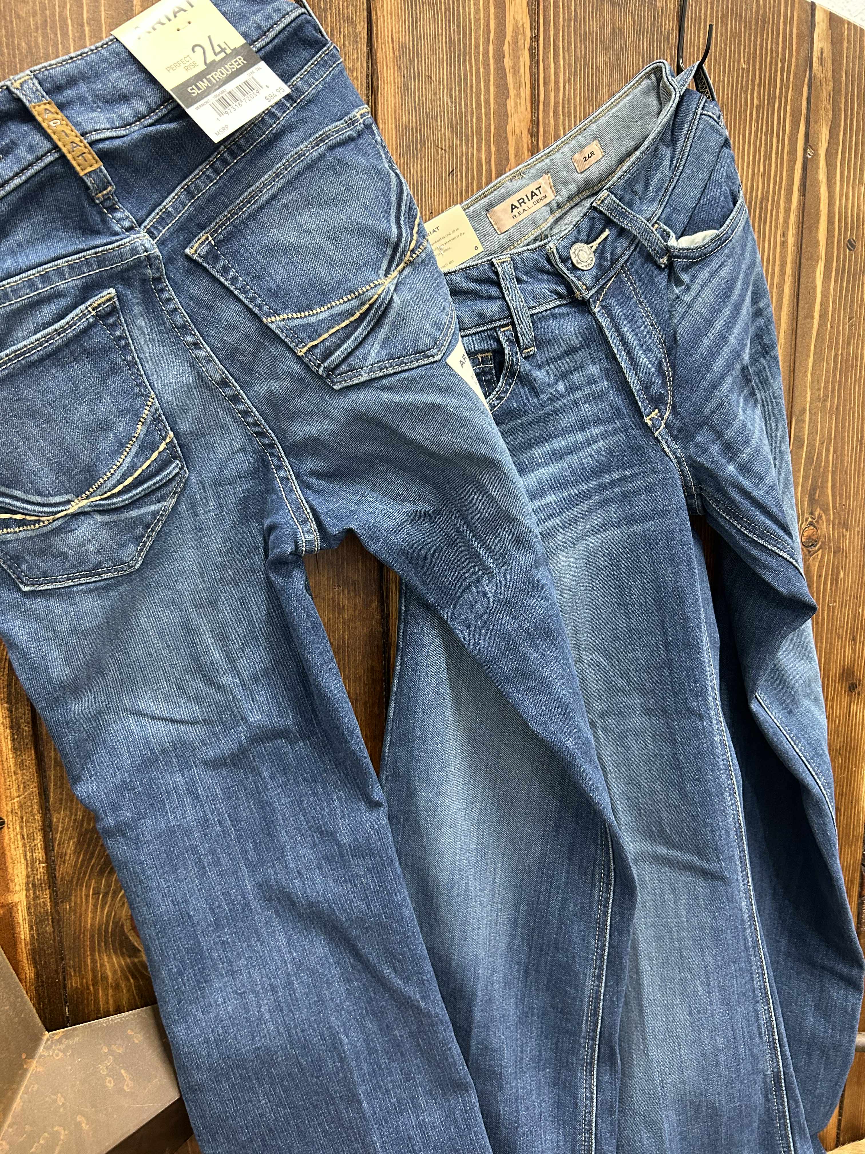 Women's Ariat Perfect Rise Leslie Slim Trouser Jean-Women's Denim-Ariat-Lucky J Boots & More, Women's, Men's, & Kids Western Store Located in Carthage, MO