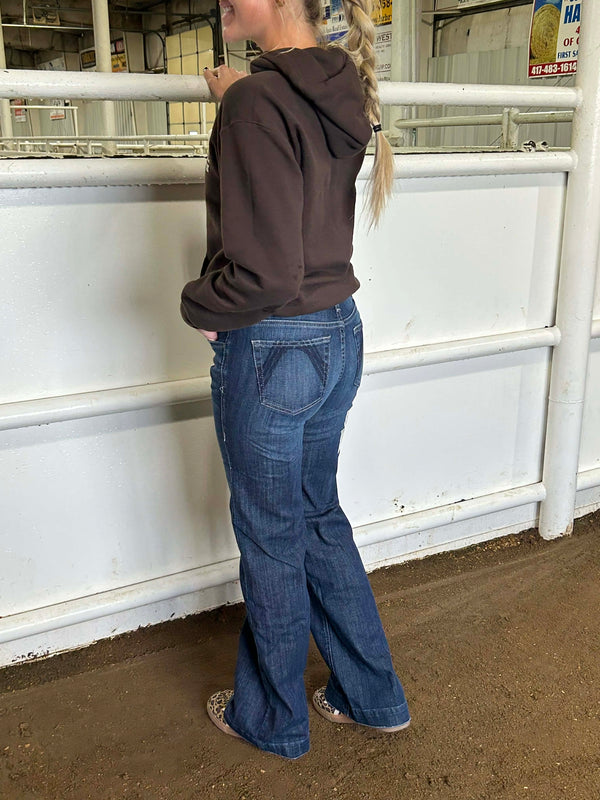 Women's Ariat Catalaya Perfect Rise Trouser Jean-Women's Denim-Ariat-Lucky J Boots & More, Women's, Men's, & Kids Western Store Located in Carthage, MO